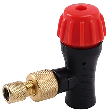 SameeHome Fahrrad Luft Pumpe Kopf Fahrrad für Co2 Flasche Presta Ventil Schnell Aufblasbare StraßE Mountainbike Luft Pumpe ZubehöR