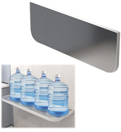 Klappbarer Wandtisch Aus Edelstahl, Klapptisch für Kleinen Raum, Klappbarer Tisch für Küche, Wäscherei, Büro, Restaurant, Zuhause (Size : 80x40cm(31.5x16inch))