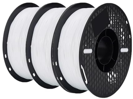 3D-Scan-Marker 3 Rollen PLA PETG ABS TPU Filament 3D-Druck 1,75 mm PLA-Material, umweltfreundlich, gute Zähigkeit for FDM 3D-Drucker 3D-Stiftfilament Diffuse Reflexionsmarker für 3D-Scanner(3KG TPU Wh