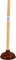 Large Sink Plunger 47cm with Wooden Handle Drain Plunger Cleaner for Washroom Kitchen