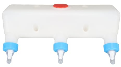 Mangeoire à Agneau 3 Sucettes pour Petits Animaux, Biberon de Lait de Chèvre, pour Porcelets, Chiots, Lampe pour bébé, Chatons – Équipement de Boisson de Ferme, Conception à