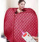 Mini Sauna, Dampfsauna für Zuhause, Dampferzeuger SPA Heimsauna Dampfsauna Maschine mit Saunazelt und Fernbedienung Temperatur (80 * 80 * 100cm-Rot)