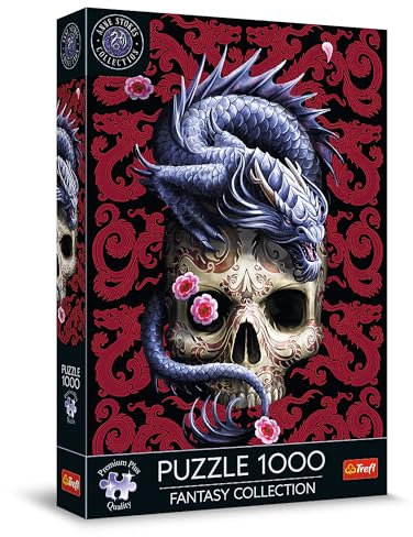 Trefl Premium Plus Quality - Puzzle Fantasy Collection: Orientalischer Drache - 1000 Elemente, Serie von Bildern aus der Fantasy-Welt, Anne Stokes, für Erwachsene und Kinder ab 12 Jahren