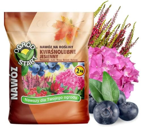 KALINOVA Dünger für Heidelbeeren 2kg - Blumendünger - Herbstdünger für Hortensien, Obststräucher, Koniferen, Heidelbeeren, Azaleen, Erika, Blaubeeren - Pflanzendünger - Obstdünger - Beerendünger
