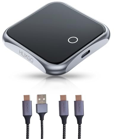 HUXGO® Wireless Carplay Adapter und Android Auto 2-in-1 | Kabelloser Adapter für Carplay Plug & Play, kompatibel mit iPhone iOS 10+, für Autos ab 2015+ Baujahr