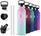 Grsta Gourde- 500ml- Bouteille Isotherme, Sans BPA, Gourde avec Paille, Anti Fuite, Bouteille Isotherme Avec Poignée, Gourde Inox, Facile à Transporter, Bouteille d'eau pour École, Bureau, Camping