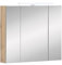 Schildmeyer Spiegelschrank Duo 146541, Eiche Landhaus Dekor, 80 x 16 x 74,7 cm