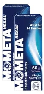 MometaHEXAL® Heuschnupfenspray| 2x 60 Sprühstöße | Sprüh Deinen Heuschnupfen weg! | 2-in-1 Effekt: Befreit die Nase und beruhigt die Augen | Nur 1x täglich