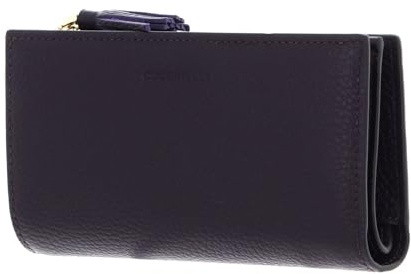 Coccinelle Leder Geldbörse Tassel Wallet Prune dunkelviolett