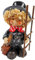 Schornsteinfeger 13 x 7 cm Glücksbringer mit Leiter Glück Figur Kaminkehrer Deko GCG 350 B