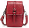myfriday Vintage Umhängetasche für Damen Kleine Schultertasche Handtasche Messenger Bag Handytasche mit 2 Haupttaschen & Kopfhörerloch