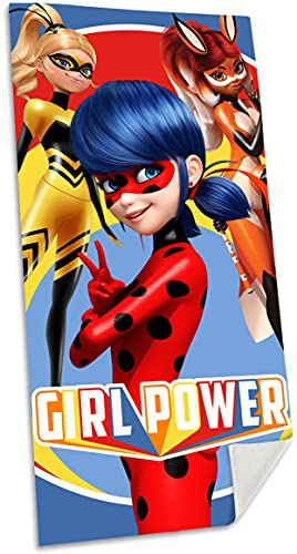 Lady Bug (70x140cm, Baumwolle), Miraculous Ladybug, Kids Licensing KL83047 Mehrfarbig