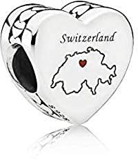 PANDORA Charm Herz Schweiz -Gravur möglich- silber 792015_E004