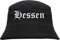 sostex Hessen Fischerhut - Altdeutsch - Bedruckt - Bucket Hat Anglerhut Hut Schwarz S/M