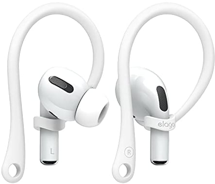 elago Ear Hooks Compatible with AirPods Pro 2nd gen, AirPods Pro, Designed for AirPods 3 & 2 & 1, Earbuds Accessories, Anti-Slip, Ergonomic Design, Comfortable Fit (White)