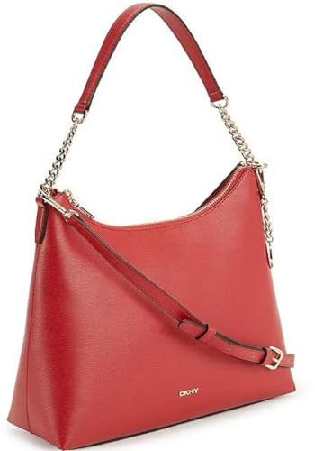 DKNY Damen Bryant Hobo Bag Tragetasche, hellrot