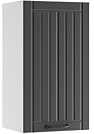 Vicco Hängeschrank Fame-Line, hängender Küchenschrank, Anthrazit/Weiß, 40 cm