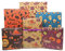 Halloween Geschenkpapier, Recycling Kraft Geschenkpapier, 12 Blatt 50x70cm Braunes gefaltetes Papier mit Halloween Bändern und Aufklebern für alle Halloween Gelegenheiten
