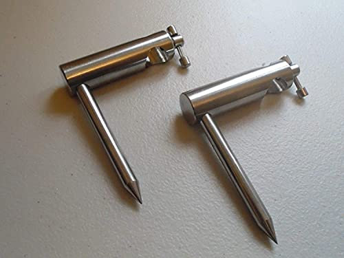 TMC Bankstick-Stabilisator aus Edelstahl, 16 m Durchmesser, 8 cm Beine, 2 Stück