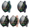 BoLuo 5 Pcs Silicona Funda para Xiaomi Mi Watch Color Sport Case,PC Plating Película Templada Caso Smartwatch, Flexible Protectora Cover Case para Xiaomi Mi Watch Color Sport Accessories (Color)