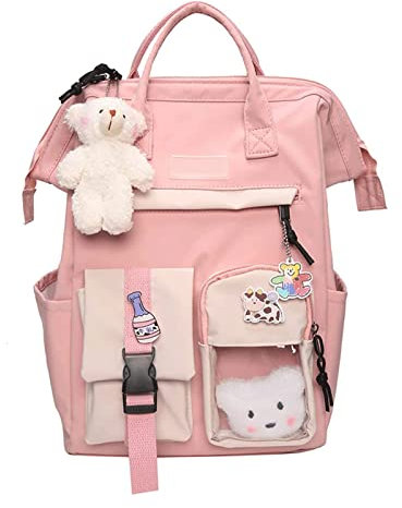 Eagerrich Zaino carino per la scuola zaino ragazza studente, Rosa-3, Large, Zaini
