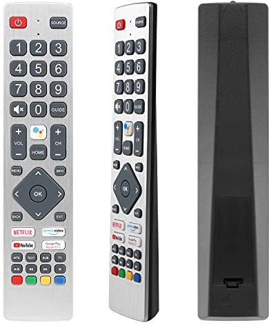Infrarot-Ersatz für Sharp Smart TV Fernbedienung SHWRMC0133, YiBiChin IR Fernbedienung für Sharp Smart TVs 24BI6EA 32BI5EA 40BL2EA 40BN6EA 43BL5EA, kein Setup erforderlich (Keine Sprachfunktion)