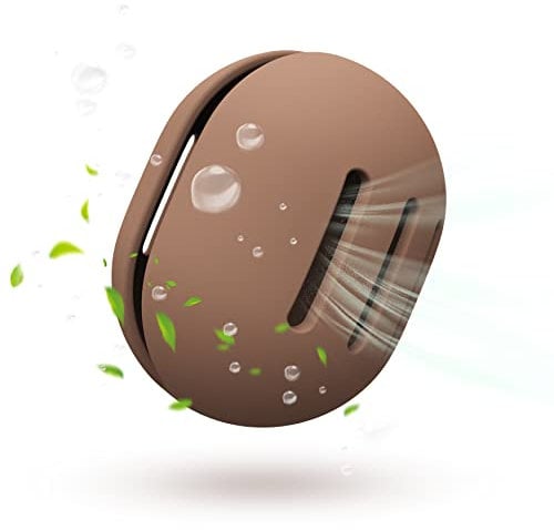 FVION Etui Beauty Blender, Porte Eponge Maquillage Silicone, Boite Beauty Blender, Support Eponge Maquillage Voyage - Beauty Blender Cover (Brun)