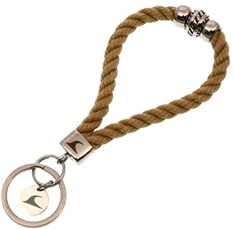 WAVEPIRATE® Segeltau Schlüsselanhänger Keychain K Wave SI Natur Damen Herren