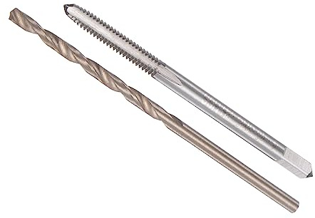 CoCud Gewindebohrer und Bohrer Bit Set 4-40 UNC Gewindebohrer 2.2mm Bohrer Durchmesser Maschine Schrauben Gewindebohrer und Drehen Bohrer Bit - (für Gewindeschneiden Reparieren) 1Set