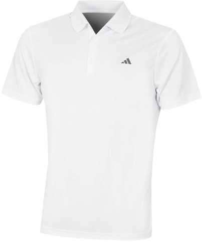 adidas Golf Mens Performance LC Polo Shirt - White Sport - XXL