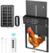 Towwoo Porte Automatique Poulailler Solaire, Aluminium Trappe Poulailler Automatique avec Écran LCD Programmable, Télécommande, Anti-Pincement Puerta Gallinero Automatica pour Ferme Noir