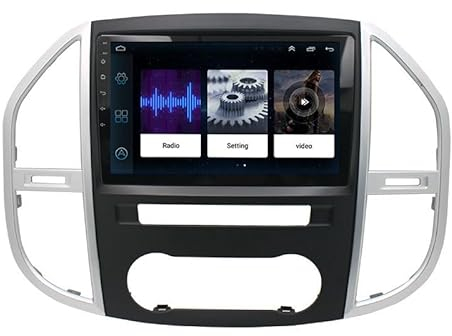 Auto Radio GPS DVB-T TMC MPEG2 MPEG4 Navi Navigation Carplay Navigation Autoradio Radio Mit GPS Navi 10 Zoll Bildschirm Touch Display Bluetooth,Ersatz für Mercedes Benz Vito W447 2014-2022
