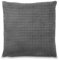 Como Dekokissen Sofakissen 70 x 70 cm mit Wabenoptik Anthrazit, 100% Polyester, Kissenbezug abnehmbar inkl. Kissen - Bodenkissen Kuschelkissen Zierkissen für Wohnzimmer Schlafzimmer