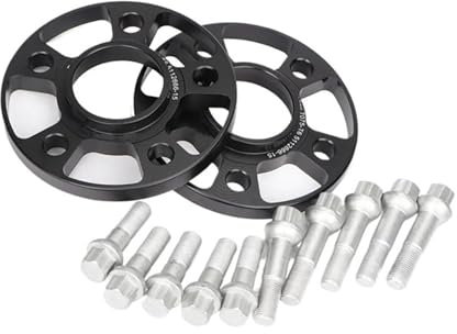 TREGOO Spurverbreiterung Auto Kompatibel Mit Benz Für R107 R129 R170 R171, 2 Stück Spurverbreiterung Adapter Räder Distanzstück Adapter Separatoren PCD 5x112 CB 66,5 M12x1,5 Mm(12mm)