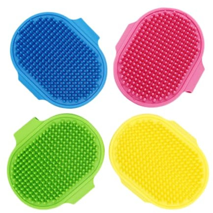 Weicher Katzen Bürste, 4 Stück Kätzchen Selbst, Pflege Massage Bürste, Wand Ecke Bürste Werkzeug Katze Toys Selbstreinigende Katzenbürste mit Katzenminze Unterstützung für Türen Tisch Wände