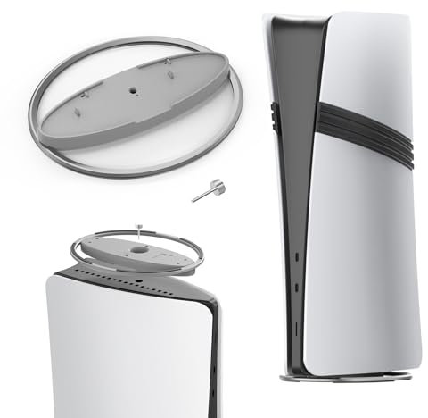 XBERSTAR PS5 Supporto per console PS5/PS5 Slim/PS5 Pro Supporto verticale accessorio base (grigio)