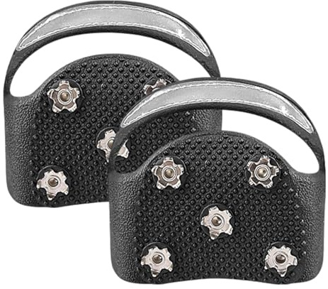 scyca Schneeschuhspikes, Schuhspikes für Schnee | Anti-Rutsch-Stollen aus Edelstahl mit Greiferspitze - Steigen mit reflektierender Traktion und Schneegriffen für Klettern und