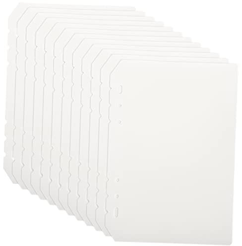 NUOBESTY 12stücke Ordner Trennblätter Teiler Gestanzt Seitenmarkierungen Für Loseblattordner Register-trennblätter