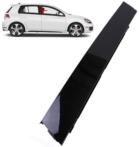 INLY Baguettes de Protection Noires pour Porte de véhicule Avant Droite Compatible avec Golf 5K4837902A041 5K4837902A (2009-2013)