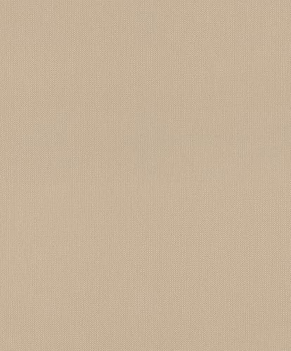 Rasch Wallpaper 312416 Plain Non-Woven Wallpaper in Light Brown with Textured Surface and Woven Look Textile Look 10.05 m x 0.53 m (L x W)