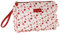 Camomilla Milano Busta Piatta Make-up Donna, Collezione Berry, Misura L, Colore Rosso