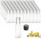 RagStore 80 Bottiglie Marasca Trasparenti in Vetro da 100 ml con Tappi Verdi Autosigillanti e Salvagoccia Inclusi – Ideali per Olio, Aceto, Liquori e Conserve