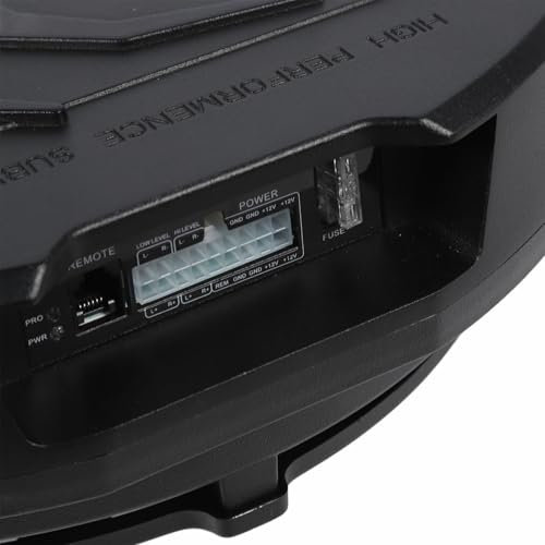 Subwoofer de Llanta de Repuesto de 400W RMS, Subwoofer de Automóvil Activo de 12 Pulgadas con Potencia Máxima de 800W, Sonido de bajo Profundo, Control Remoto, Instalación
