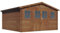 Abri de Jardin Bois traité Autoclave Marron Lormont - 21,2 m² - 28 mm