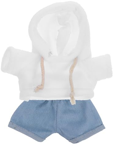 Toddmomy Plüschpuppen-Kleidungsset Mit Kapuzenpullover Und Hose Für Kuscheltiere 30Cm Puppenkleidung Für Kinder Zum Spielen Und Anziehen