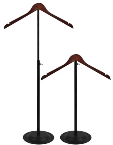 Awwertse Support D'Affichage de T-Shirt Réglable 2 Pièces, Support D'Épaule Flexible, Rack en Métal Portable de 17,5 à 31 Pouces.