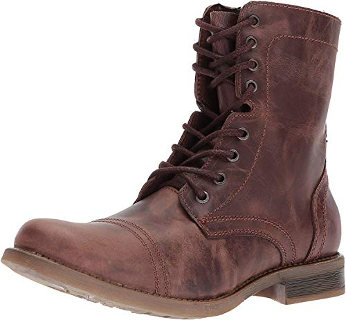 Steve Madden Herren Troopah-c Springerstiefel, Braunes Leder, 42 EU