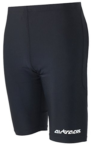 Airtracks Herren Funktions Laufhose Kurz Pro Air - Lauftight - Running Tight - Laufshorts - Sporthose - Jogginghose - Kompression - Atmungsaktiv - Schnelltrocknend - Reflektoren