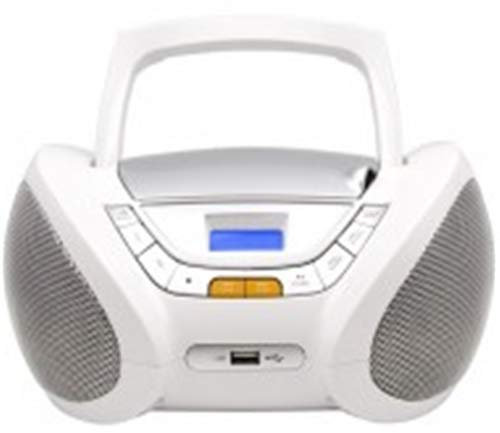 Lauson CP450 Digital 3W Blanco sistema estéreo portátil - Radio CD (Digital, AM,FM, Jugador, CD,CD-R,CD-RW, Pausa, Play, 3 W)