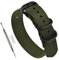 MZBUTIQ 23mm Grün Uhrenarmband Nylon Watch Bracelet Armband Herren Matte Schwarze Schnalle
